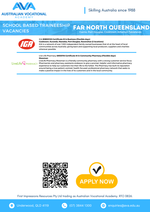 School Based Traineeship - Far North Queensland-4